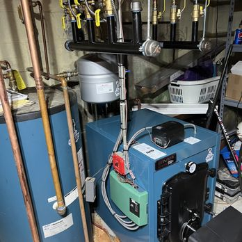 Boiler with manifold and zone valves